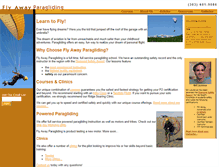 Tablet Screenshot of flyawayparagliding.com